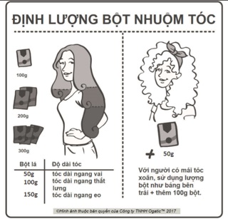 Bột lá nhuộm tóc OGATIC – Màu Đen