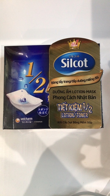 Bông tẩy trang Silcot đắp dưỡng miếng đôi 40 miếng/hộp