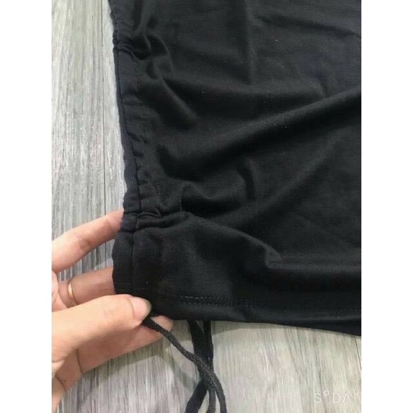 Váy body nữ, đầm ôm khoét ngực dây rút 2 bên hông cá tính | BigBuy360 - bigbuy360.vn