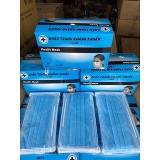 1 hộp /50 cái Khẩu trang 4 lớp vinapro xanh chính hãng - đồ ăn vặt