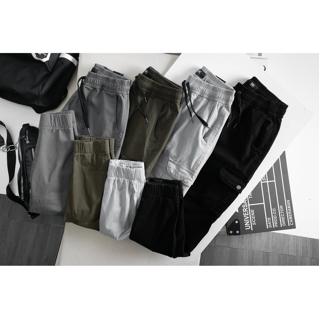 Quần jogger nam túi hộp chất kaki mềm mịn, phong cách đường phố | BigBuy360 - bigbuy360.vn