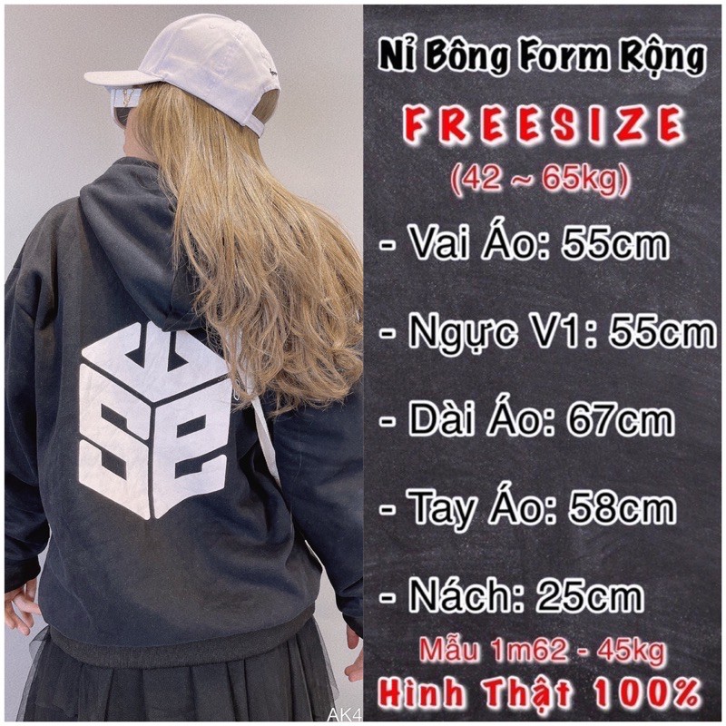 Áo Khoác Hoodie Nam Nữ Nỉ Bông Form Rộng Chất Dày Dặn UNISEX SWzE - AK3410 | BigBuy360 - bigbuy360.vn