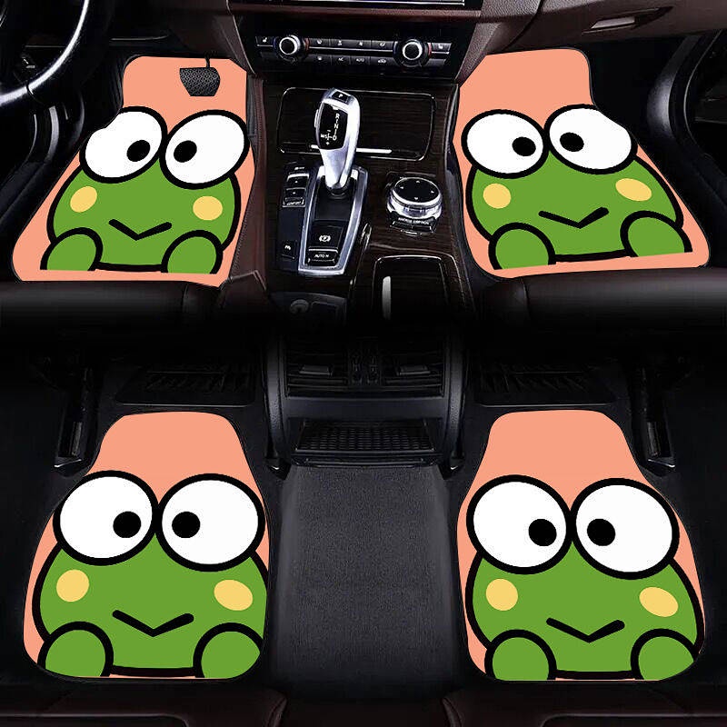 Thảm Da Lộn Lót Sàn Xe Hơi Chống Trượt Họa Tiết Hoạt Hình