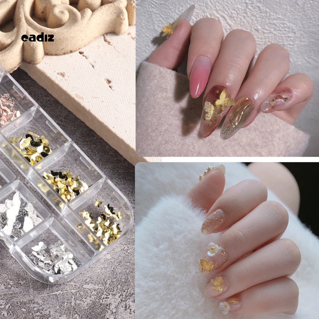 Bộ Móng Tay Giả Hình Bướm DIY Có Thể Tái Sử Dụng