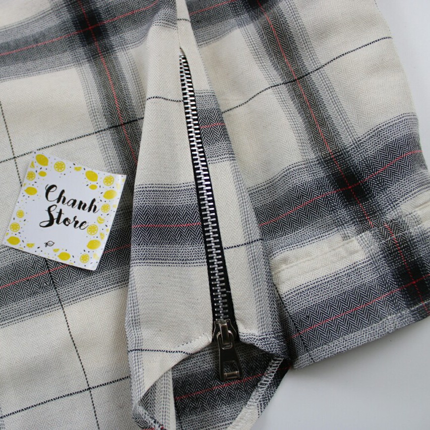 Áo sơ mi Flannel Zip sườn | BigBuy360 - bigbuy360.vn