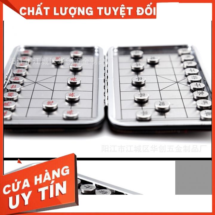 Bàn cờ tướng nam châm mini gấp gọn.