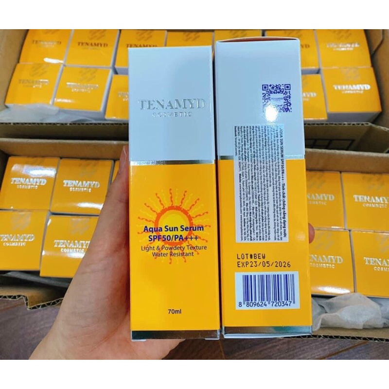 HUyết thanh chống nắng cho mọi loại da TENAMYD SPF 50/PA +++ dạng lỏng,ngăn ngừa sạm nám,tàn nhan DƯỢC MỸ PHẨM SPA