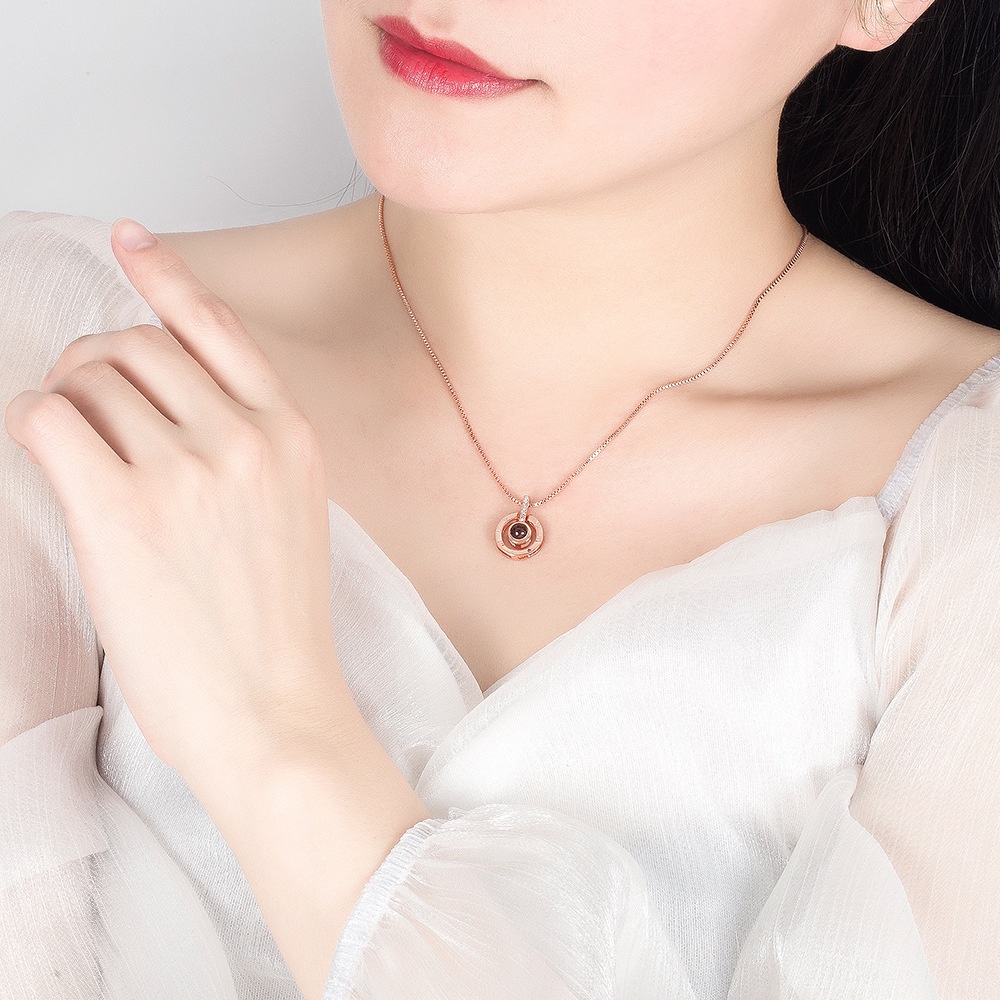 Dây Chuyền Bạc 925 Mặt Hình Hoa / Trái Tim Đính Đá Pha Lê / Kim Cương Giả 15 Kiểu Dáng Thời Trang Cho Nữ