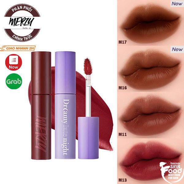 [NEW 2021][Full 17 màu] Son kem lì bền màu, lâu trôi Hàn Quốc Merzy Mellow Tint 4g (M1, M2, M6, M11)