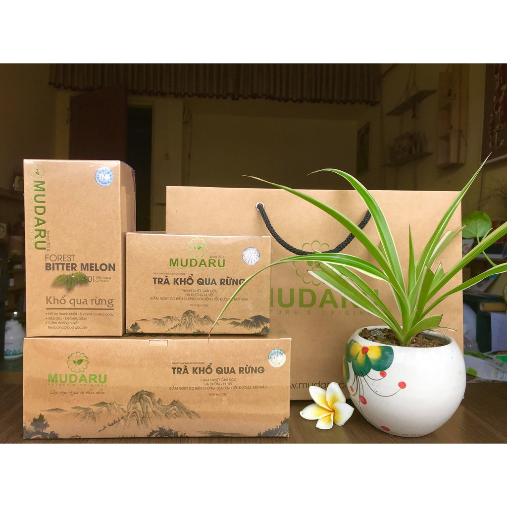 Trà Khổ Qua Rừng Mudaru 50 túi lọc- Hỗ trợ Tiểu Đường Hiệu quả