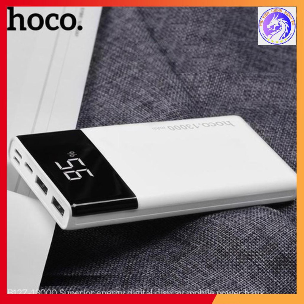 Sạc Dự Phòng Hoco B12Z 13000mah Superior 2 Usb, 3 cổng sạc vào - BH 1 Năm