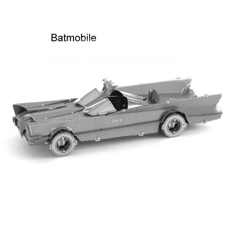 Mô hình 3D kim loại lắp ráp ô tô Batmobile Cổ Điển [Chưa lắp]