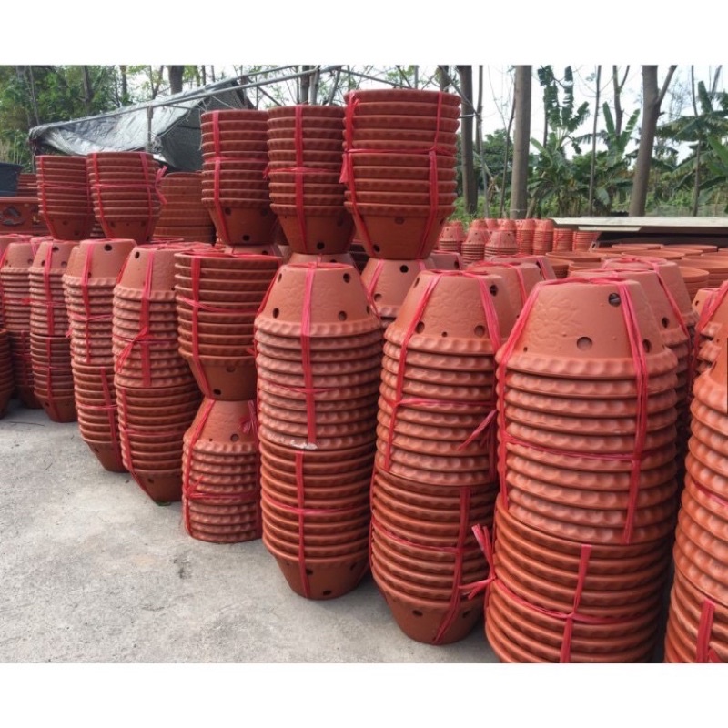 Chậu đất nung hàng Bát Tràng tặng kèm móc
