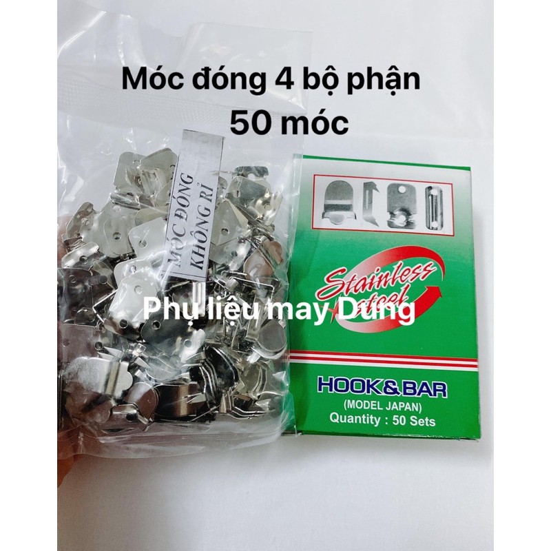 Móc đóng quần tây không rỉ: 1 bịch-50 cái