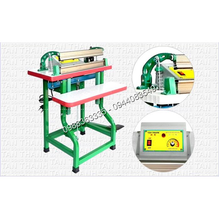 Máy dán túi nylon M1-300, máy ép túi nylon dập chân