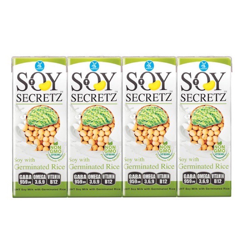 TPBS Sữa đậu nành Soy Secretz & gạo mầm 180ml (Thùng 48 hộp)