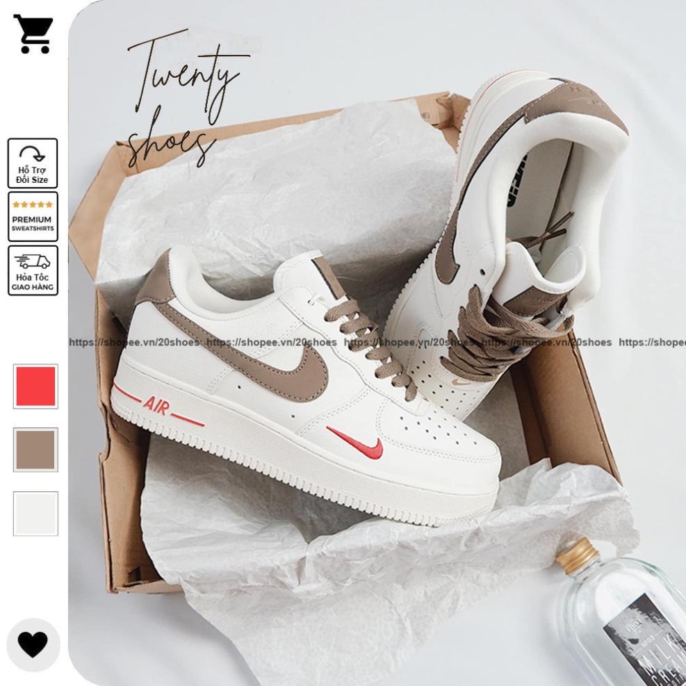 Giày_Nike trắng af1 nam nữ, Giày_Nike air force 1 bản cao cấp full box bill ☸️