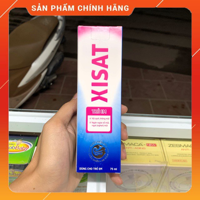 XISAT nước biển sâu, xịt thông mũi 75ml - hàng công ty