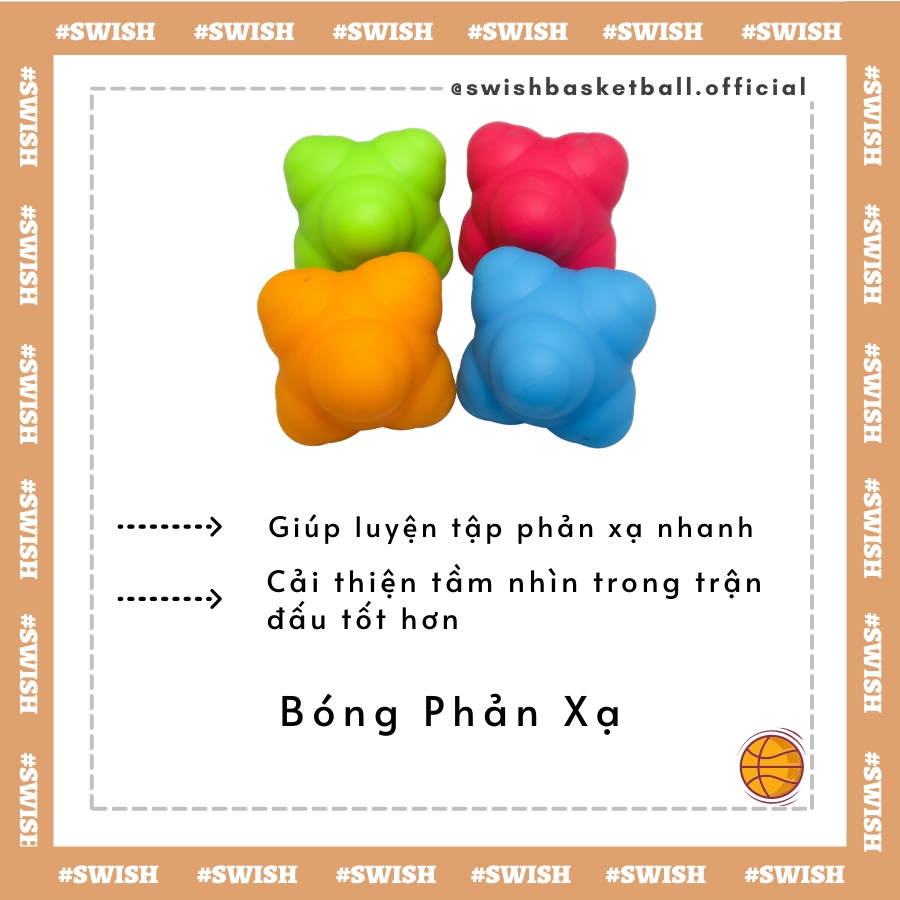 Bóng tập phản xạ nhanh Swish dùng cho các môn thể thao