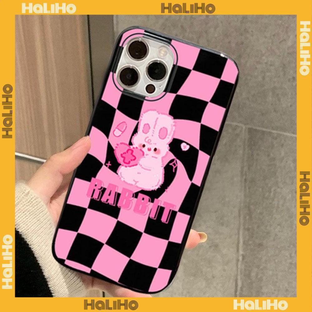 Ốp điện thoại silicone mềm hình thỏ dễ thương thích hợp cho iPhone 11 Pro Max 13 Pro Max 12 Pro Max 7Plus xr XS Max