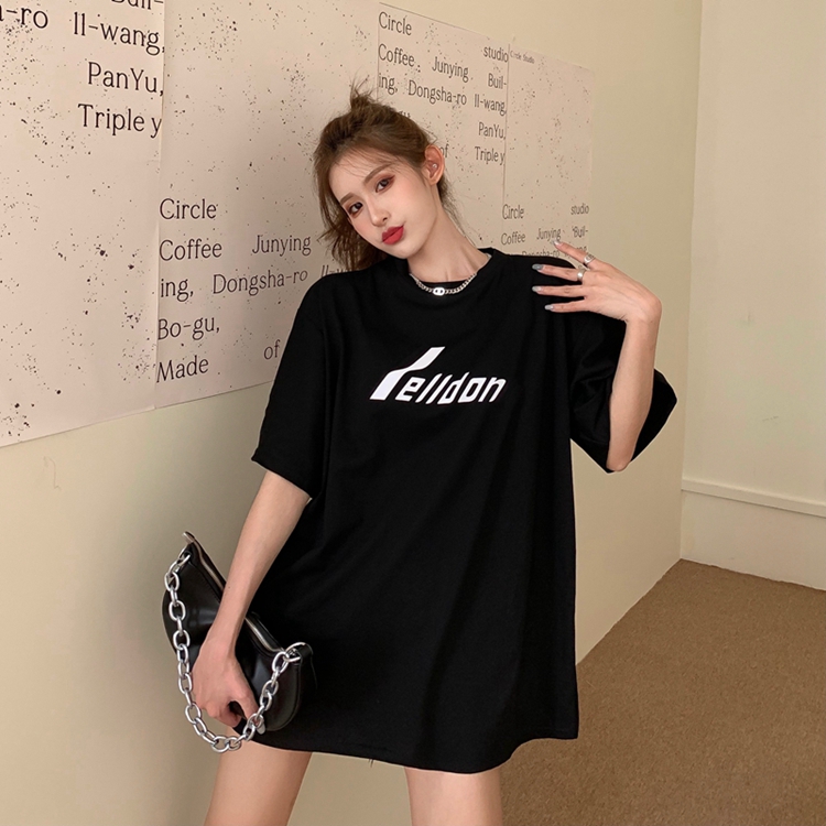 Áo Thun Ngắn Tay In Chữ Nhiều Màu Cho Nữ