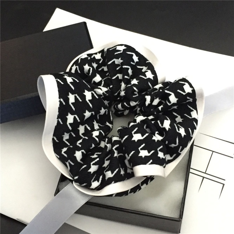 Dây Cột Tóc Họa Tiết Caro Đơn Giản Thời Trang Cho Nữ