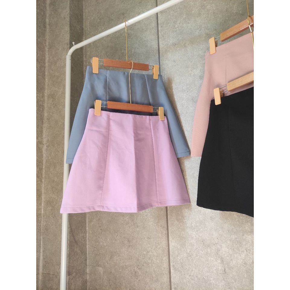 Chân Váy Chữ A ⚡ Chân Váy Dáng Chữ A Lưng Cao Siêu Tôn Dáng