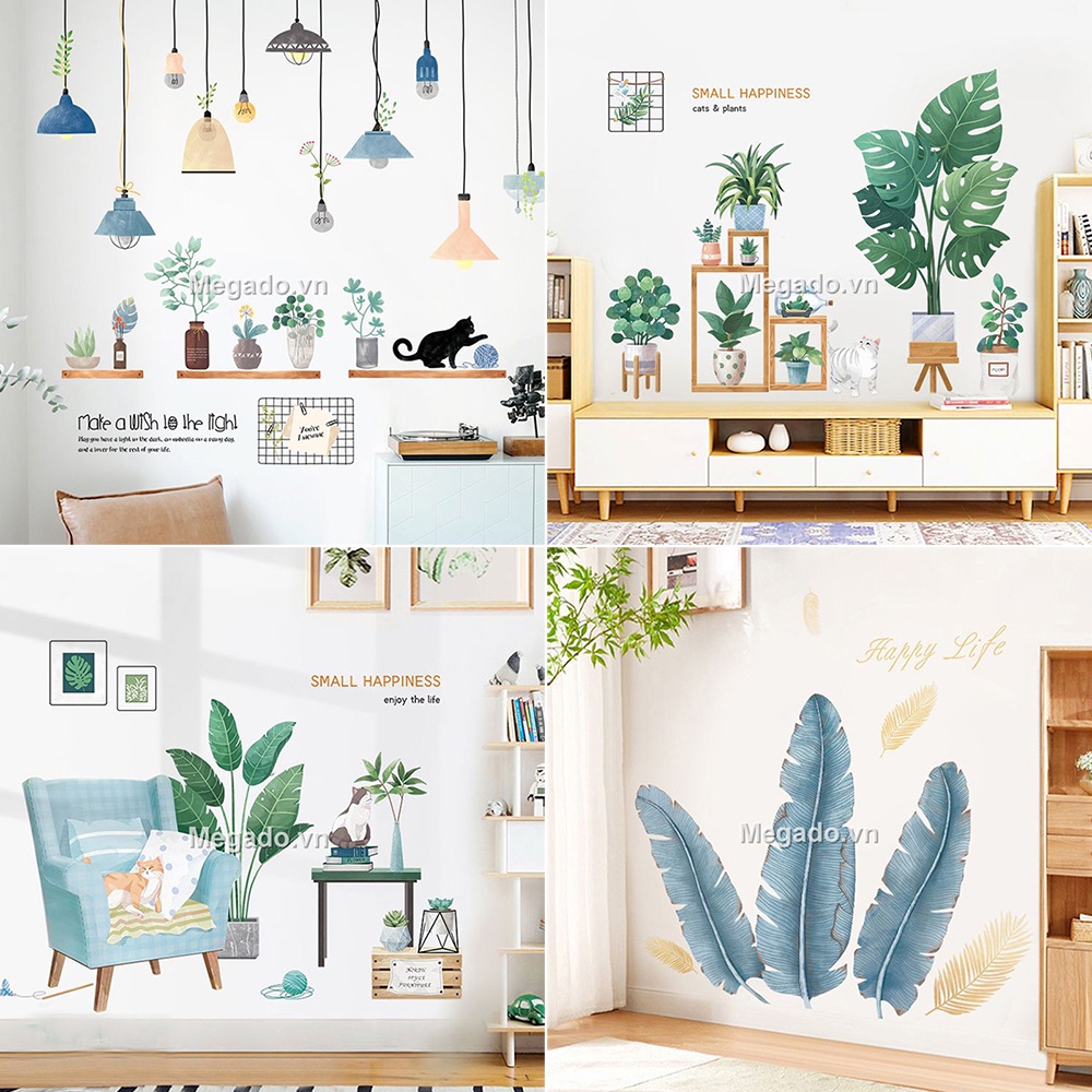 Decal dán tường trang trí quán trà sữa [D10-1008]