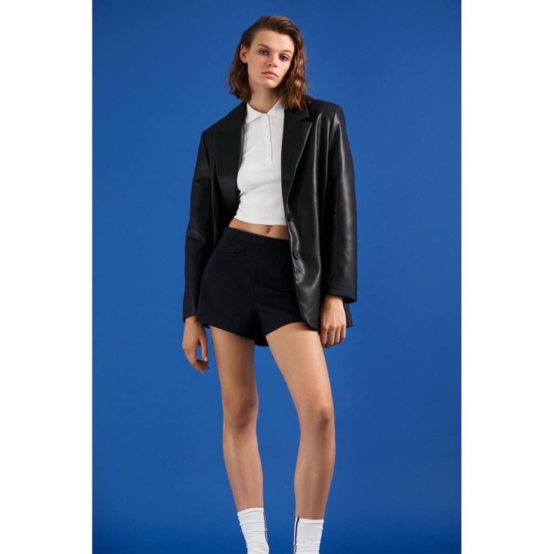 Áo Polo croptop Zara Auth HÀNG SẴN CÓ ẢNH THẬT