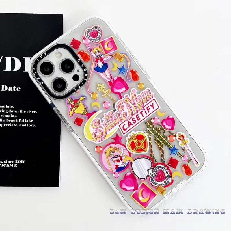 Ốp Điện Thoại Mềm Trong Suốt In Hình Thủy Thủ Mặt Trăng Hoạt Hình Cho iPhone 13 12 11 Pro MAX IX XS MAX XR 6 6s 7 8 Plus