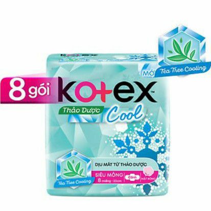 Combo 8 gói BVS Kotex Thảo dược Cool