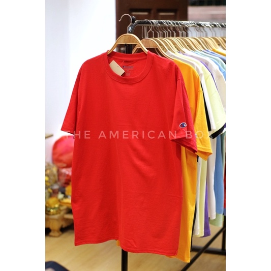 THE AMERICAN BOX Áo thun trơn Champion basic tagless tee T425 authentic