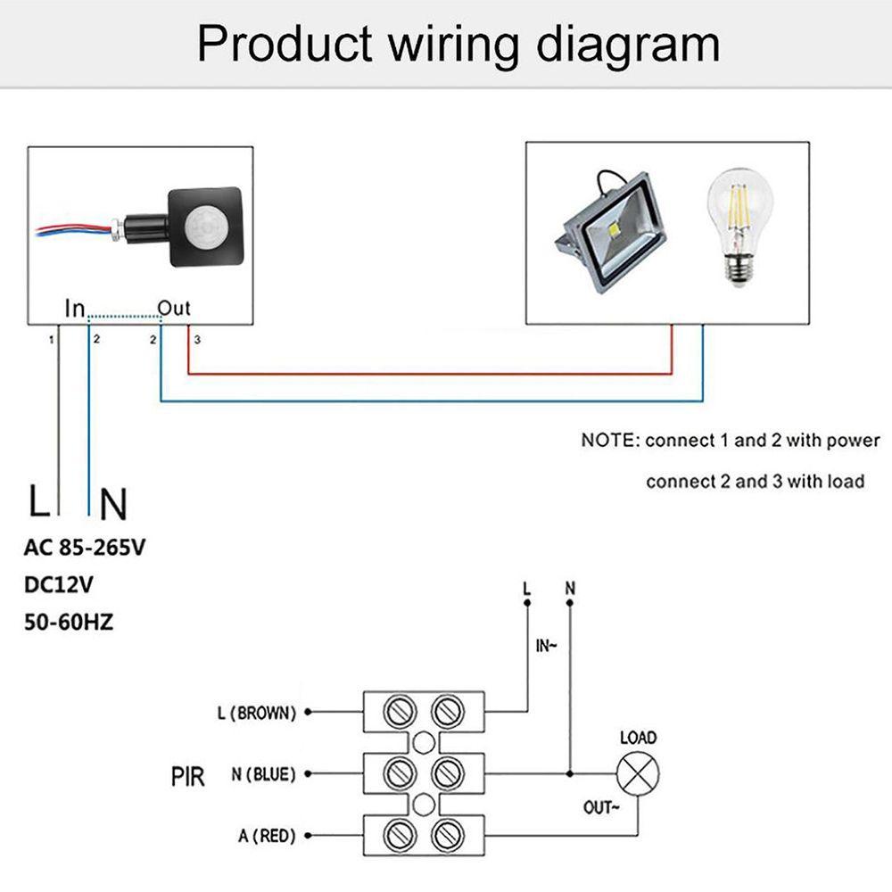 Công Tắc Cảm Biến Thân Đèn 12V DC
