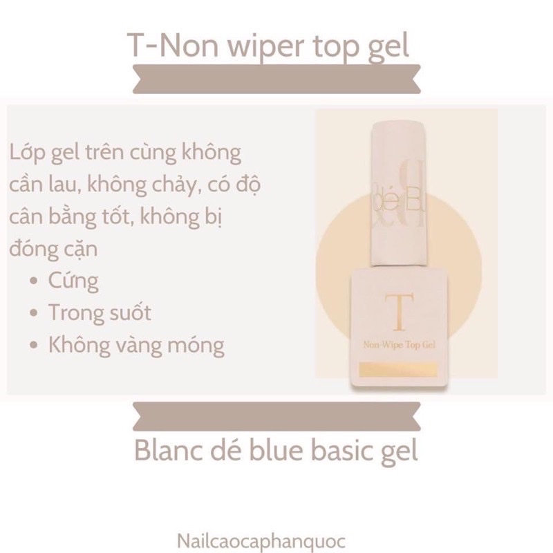 Chính hãng- FreeshipNon wiper top Blanc dé blue cao cấp Hàn Quốc ( 1 chai)