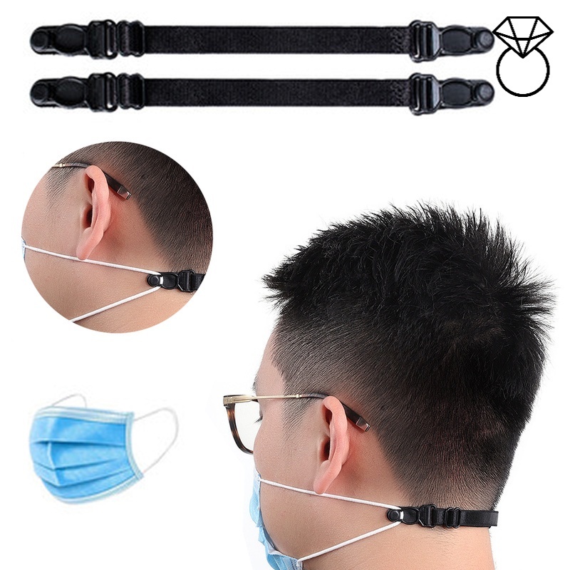 1 Dây Đeo Khẩu Trang Co Giãn Có Thể Điều Chỉnh Và Tái Sử Dụng