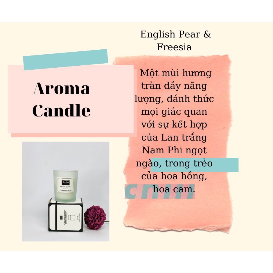 Nến Thơm cao cấp Aroma Candle thư giãn không khói - Hàng nhập khẩu công nghệ Úc