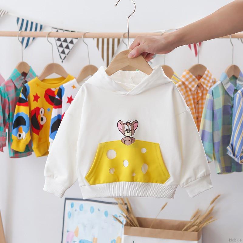 Áo tay dài có nón xinh xắn dành cho bé trai