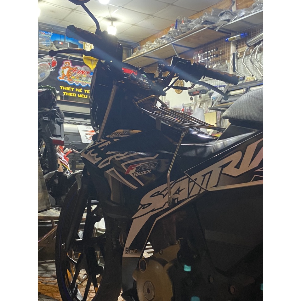 Tem Rời Satria mẫu hayabusa màu đen trắng