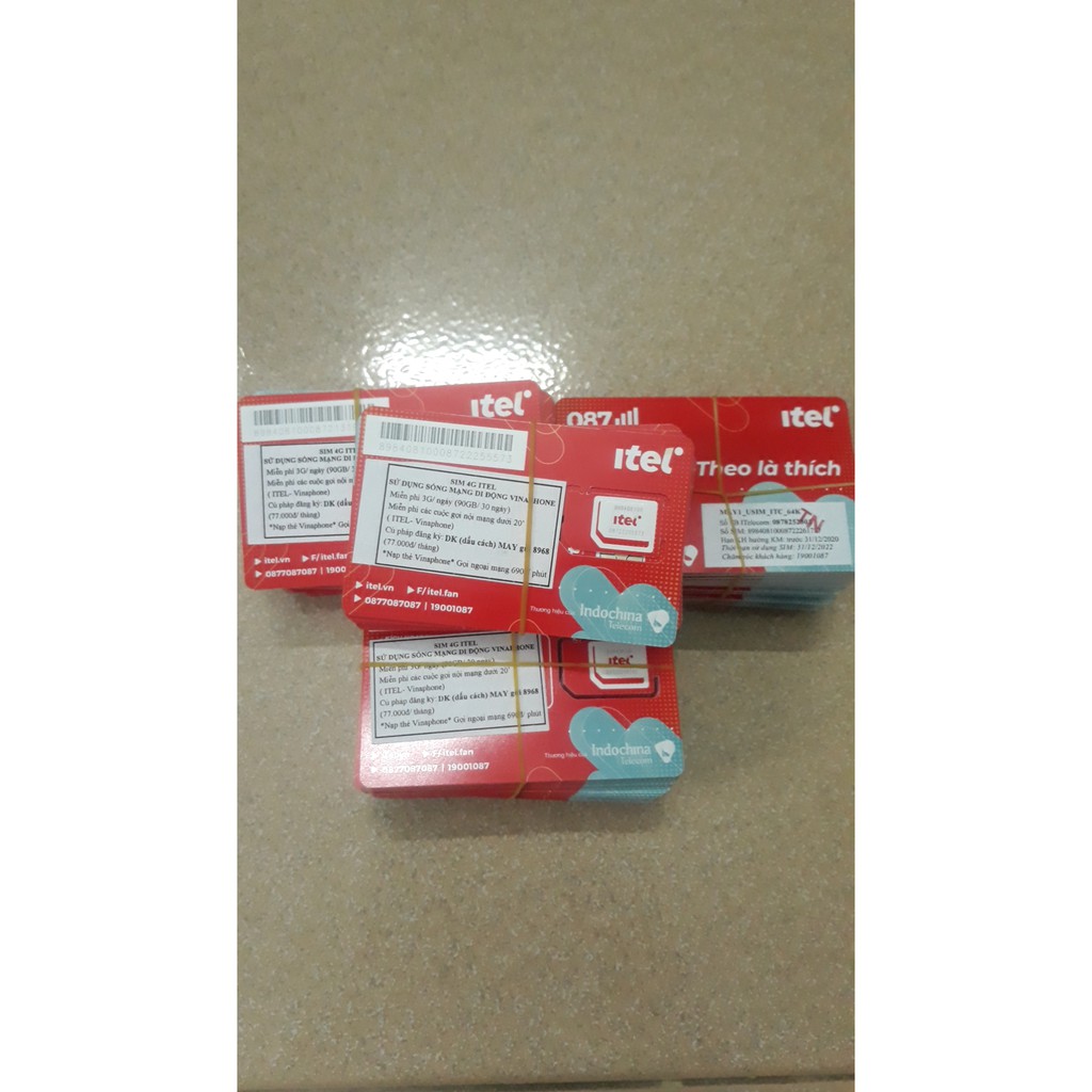 Sim số đông dương Vinaphone 60gb 1 tháng