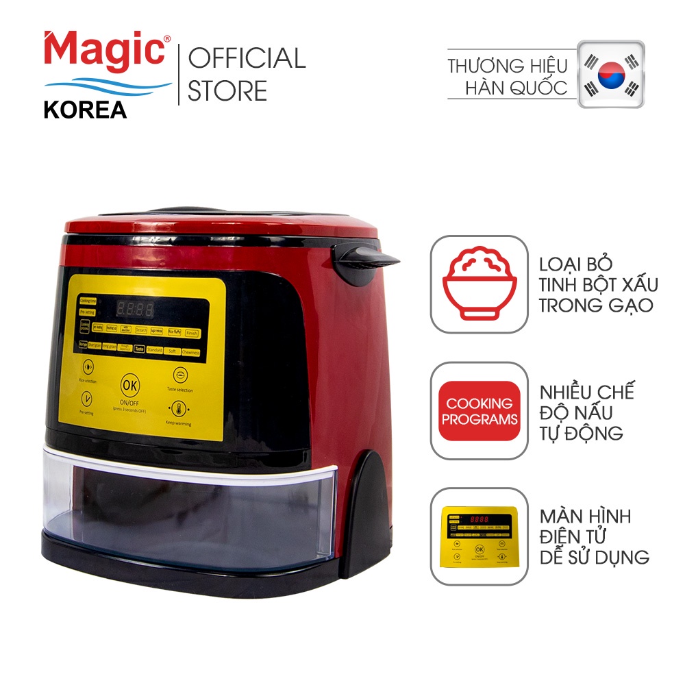 [Mã ELHADEV giảm 4% đơn 300K] Nồi cơm điện tách đường Magic Korea A510