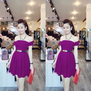 Đầm xòe tay rớt kèm hình thật