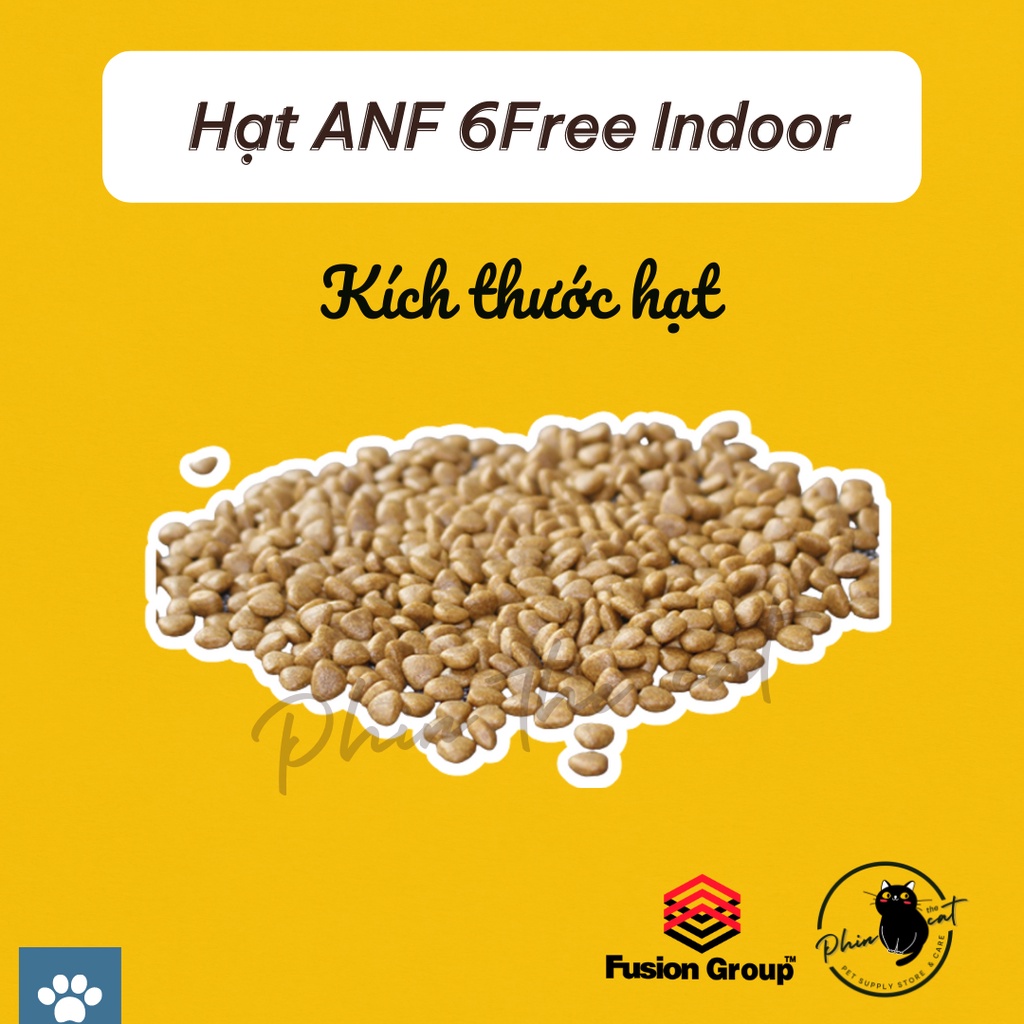 Gói 400gr - Hạt ANF 6Free Indoor cho mèo con và mèo trưởng thành | phinthecat