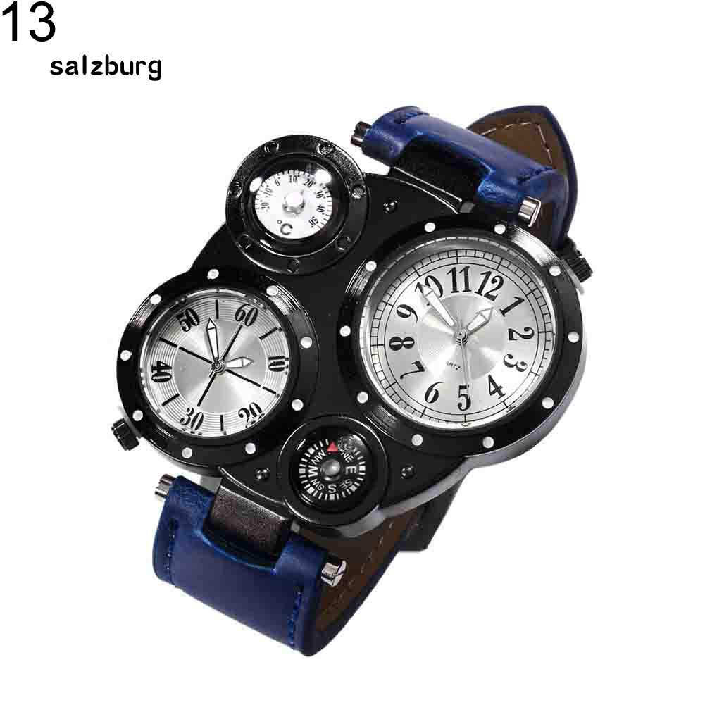 Đồng hồ đeo tay 4 mặt số kết hợp nhiệt kế và la bàn độc đáo chống nước và thời trang cho nam | BigBuy360 - bigbuy360.vn