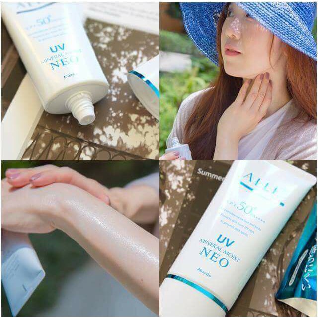 (MẪU MỚI 2021) KEM CHỐNG NẮNG ALLIE KANEBO SPF50++ (Đủ Bill) NHẬT BẢN chống thấm nước, kiểm soát dầu, làm sáng da