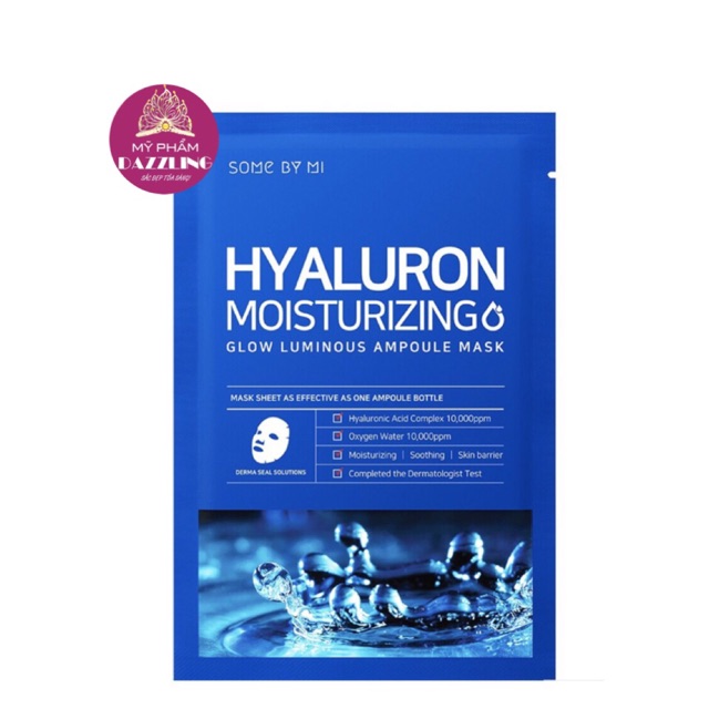 Lẻ Miếng Mặt Nạ Dưỡng Ẩm Sâu Some By Mi Hyaluron Moisturizing (Màu Xanh Dương)