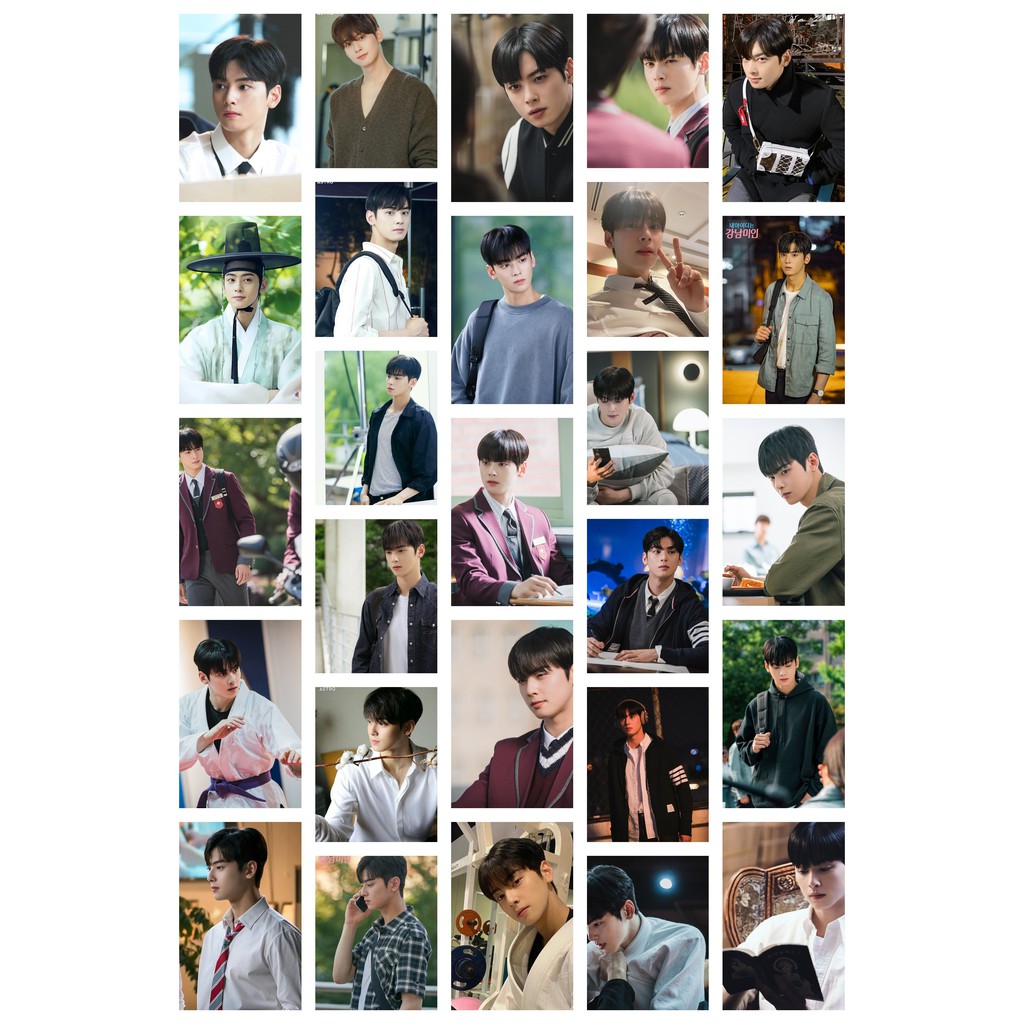 Lomo card 54 ảnh Cha Eun Woo - Drama