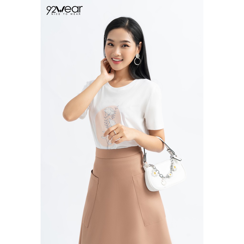 Chân váy nữ 92WEAR chất tuýt si dáng xòe ulzzang babydoll vintage chữ a thiết kế midi dài công sở trơn hàn quốc JDW0653 | BigBuy360 - bigbuy360.vn