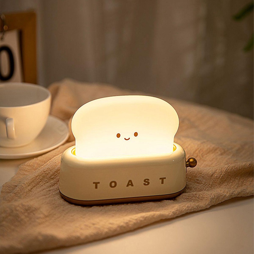 Đèn Ngủ Để Bàn Hình Bánh Mì Nướng Ngộ Nghĩnh Cho Bé