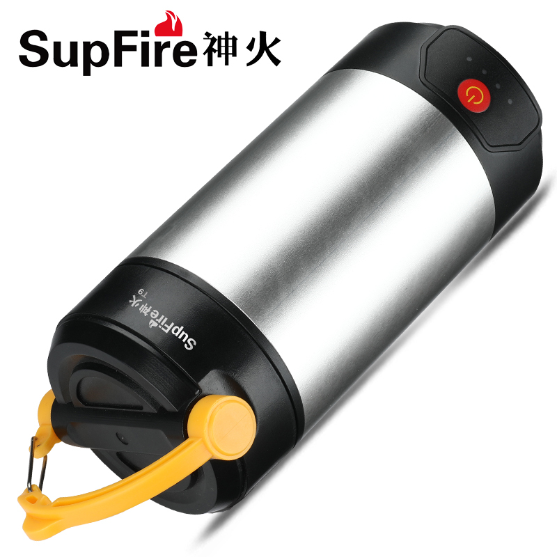 Supfire T9 Di Động Có Thể Mở Rộng Đèn Cắm Trại Đa Chức Năng USB Đèn Làm Việc 6W Đèn Pin Công Suất Cao