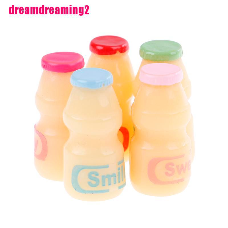 Bộ 5 Bình Sữa mini Đồ Chơi Cho Búp Bê